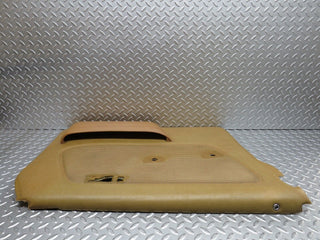 W123 front left door card beige used OEM