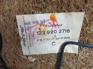 32031 Mercedes-Benz W123 230E Rear Seat Blue 1239203150 1239202716