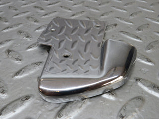 W124 Coupe b pillar chrome cover plate left side used OEM