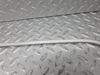 W123 front right door window chrome frame used OEM