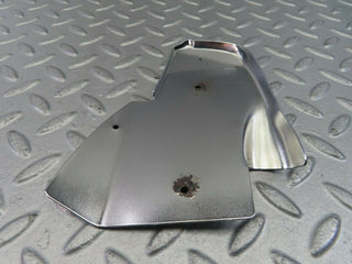 W123 Coupe b pillar chrome cover plate left side used OEM
