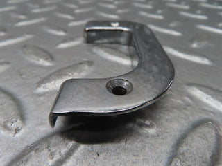 W123 right chrome door latch trim used OEM