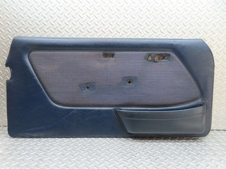 W123 Coupe front left door card blue used OEM