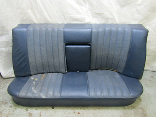 W108 rear seat blue faux leather used OEM