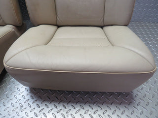 W124 Coupe rear seat leather beige used OEM