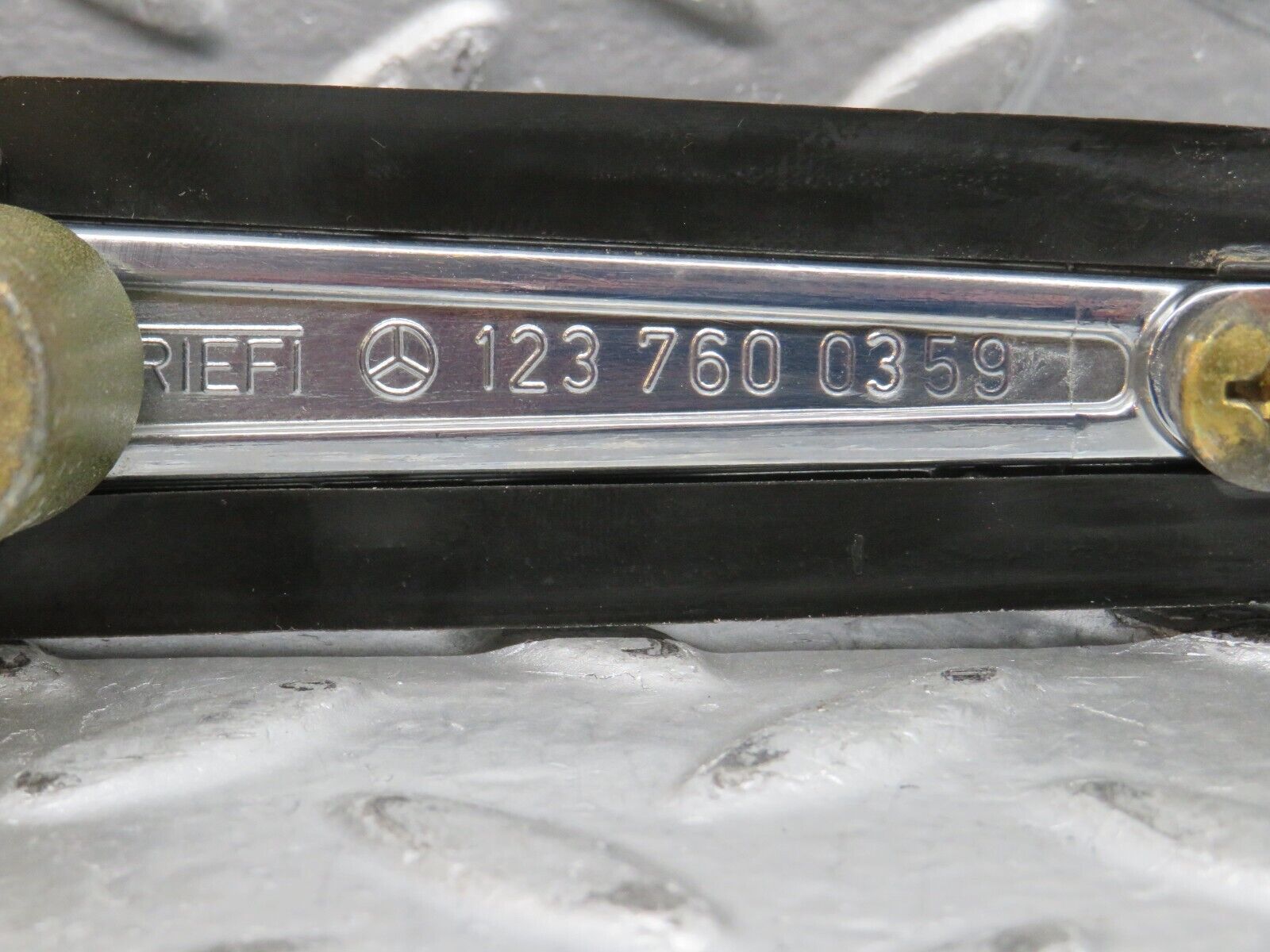 28166 Mercedes-Benz W123 280E Rear Left Exterior Chrome Handle 1237600359