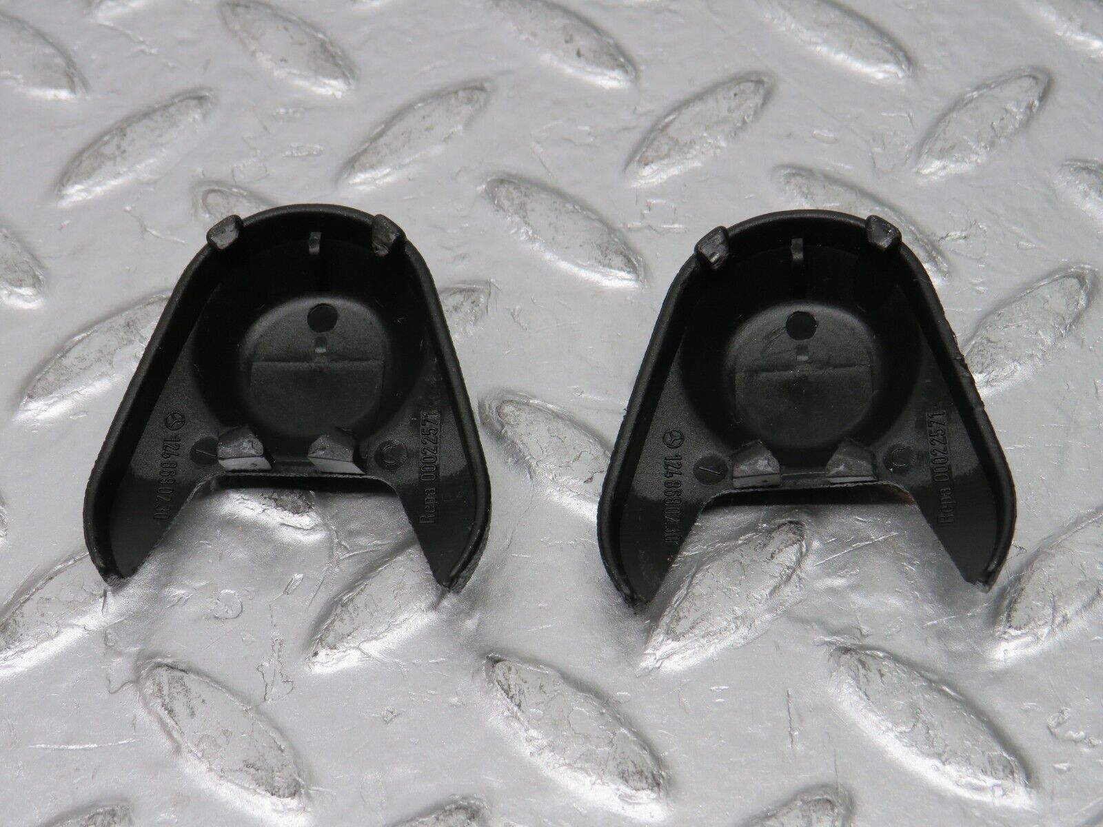 31384 Mercedes-Benz S124 220TE Seat Belt Cover Pair  1248680230