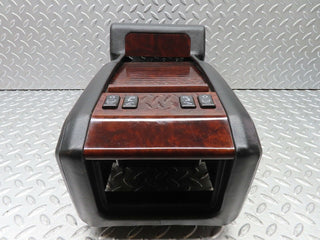 C140 rear centre console black leather used OEM