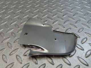 W123 Coupe b pillar chrome cover plate left side used OEM