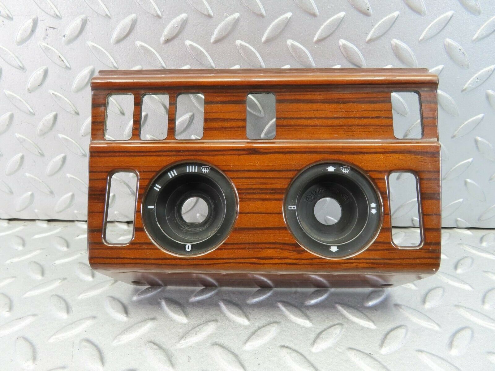 8085 Mercedes-Benz W124 Heater Control Panel Wood Trim 1246830275