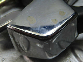 W123 exterior chrome door handle rear right used OEM