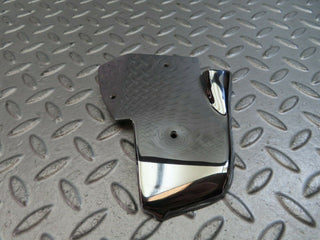 W123 Coupe b pillar chrome cover plate left side used OEM