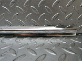 W116 front left door chrome trim used OEM