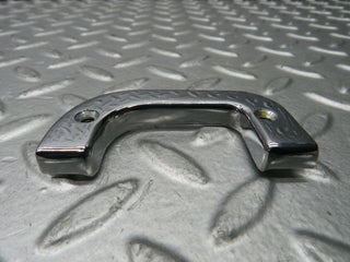 W123 Wagon left chrome door latch trim used OEM