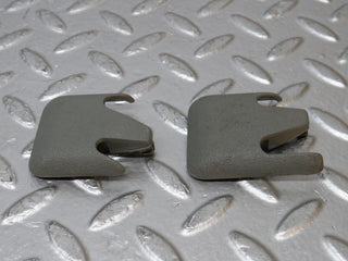 W124 Wagon front seat rail trim cover pair used OEM