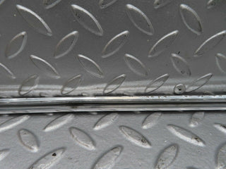W123 front left door chrome moulding trim used OEM