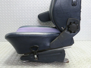 W123 Coupe front left seat blue half leather used OEM