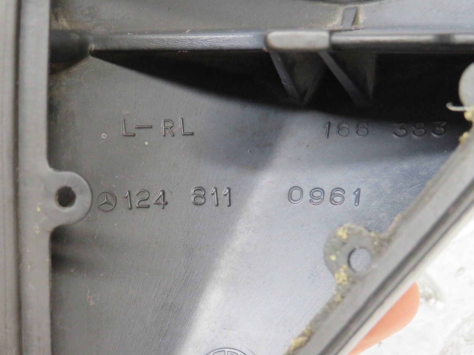 27610 Mercedes-Benz S124 300TE Wagon Wing Mirror Mount Cover 1248110961