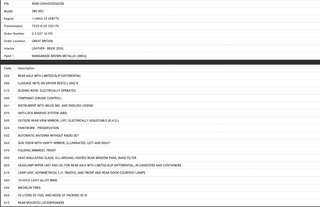 34654 Mercedes-Benz C126 380SEC Coupe Engine Bay Wire Cable Cover