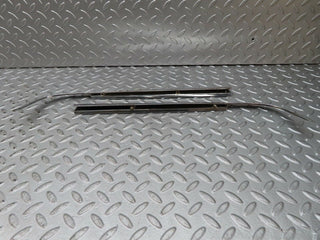 W116 trunk lid chrome moulding trim pair used OEM