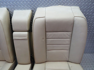 34414 Mercedes-Benz C126 380SEC Coupe Rear Seat Set Leather Beige 1249240123