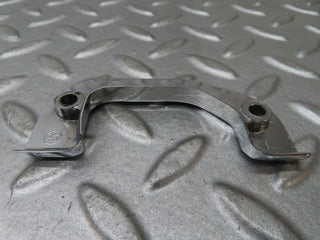 W116 left door interior chrome latch trim used OEM