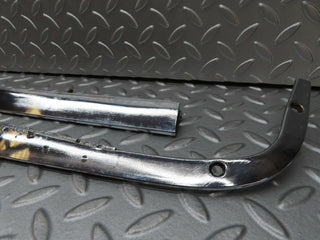 W116 trunk lid chrome moulding trim pair used OEM