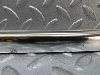 W116 rear right door chrome window channel used OEM