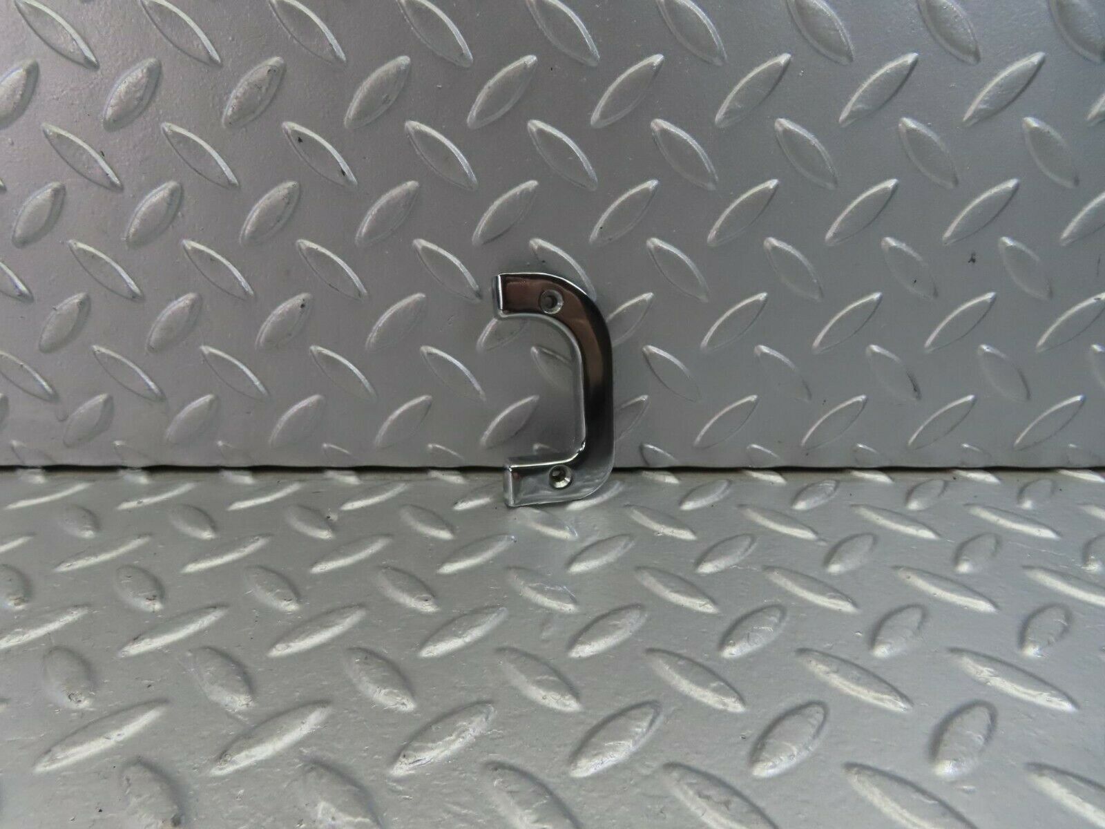 10830 Mercedes-Benz W123 230E Left Interior Chrome Door Latch Trim 1237230124