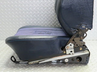 W123 Coupe front right seat blue half leather used OEM