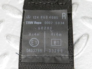 32635 Mercedes-Benz S124 300TE Front Right Seat Belt With Buckle 1248604085