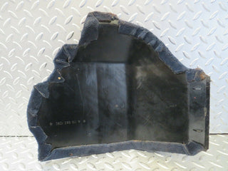 W116 front right kick panel blue used OEM