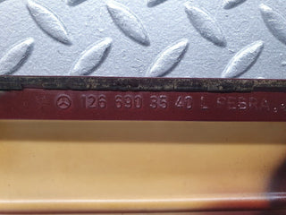 40938 Mercedes-Benz W126 300SE Front Left Fender Wing Moulding Trim 1266903540