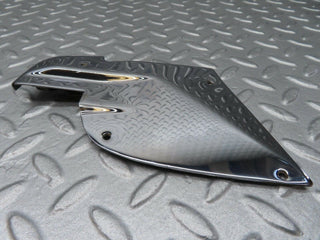 R107 SLC b pillar chrome cover plate right side used OEM