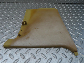 W123 front left kick panel cream used OEM