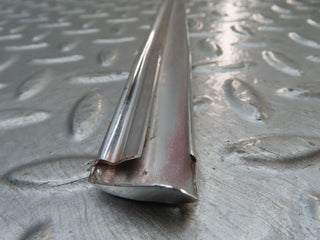 W123 rear left door chrome moulding trim used OEM