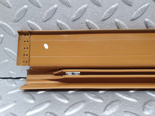 W124 front left door sill trim palomino used OEM