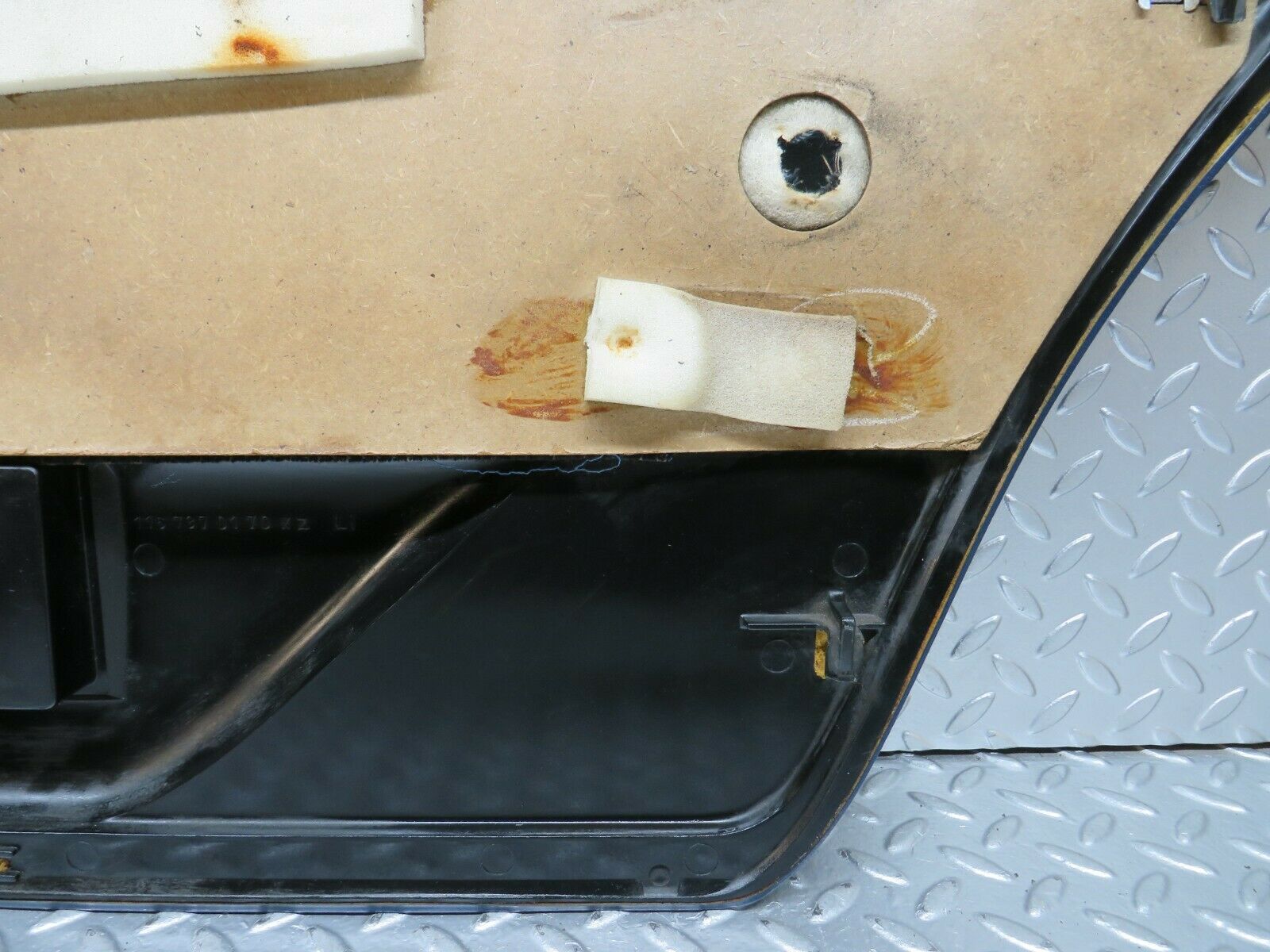 23177 Mercedes-Benz W116 350SE Rear Left Door Card Blue 1167370170