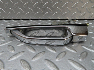 W116 exterior chrome door handle rear left used OEM