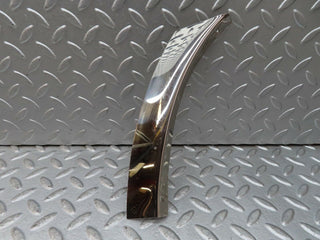 W116 rear left wheel arch lower chrome trim used OEM