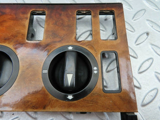 W126 heater console panel wood used OEM
