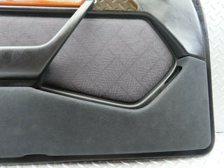 W124 Wagon front left door card black used OEM