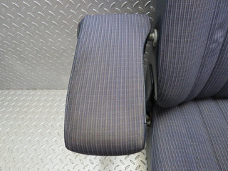 W123 front left passenger seat blue used OEM