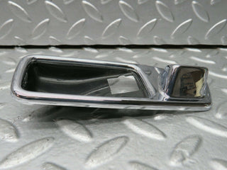 W123 Wagon door opener chrome frame left used OEM