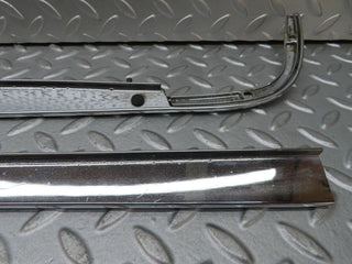 W116 trunk lid chrome moulding trim pair used OEM