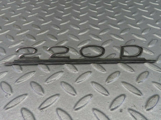 7880 Mercedes-Benz W115 220D Rear Trunk Badge Emblem