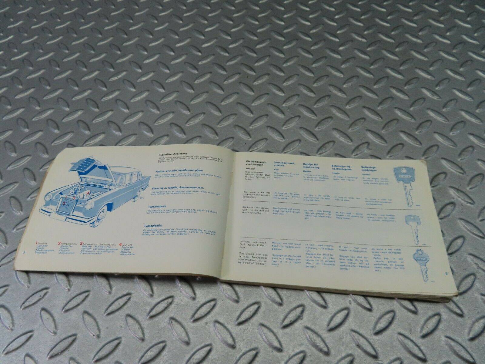 8000 Mercedes-Benz W110 190C Owner's Manual Handbook 1105841696