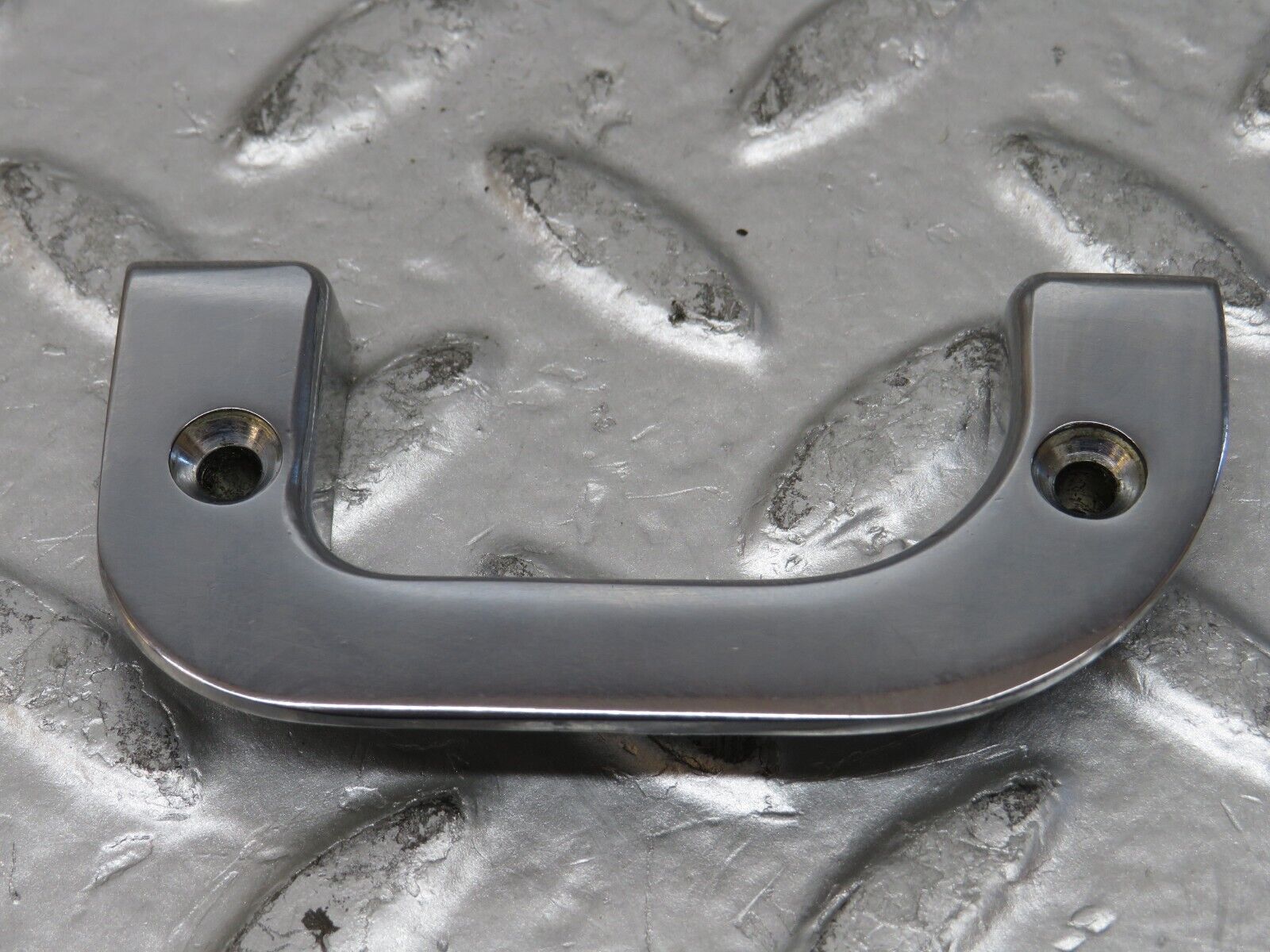 26800 Mercedes-Benz W123 240D Left Interior Door Chrome Latch Trim 1237230124