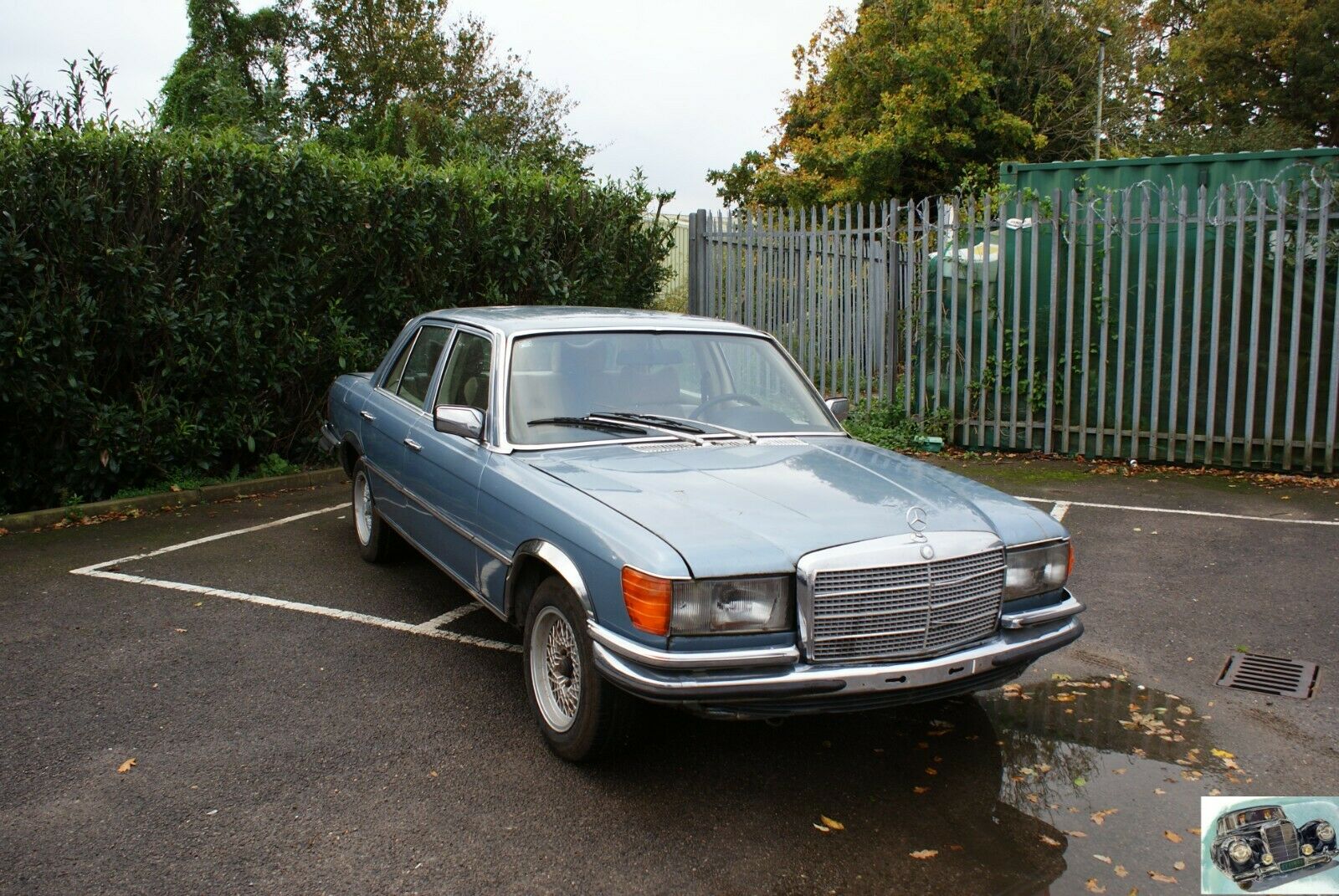 7448 Mercedes-Benz W116 450SE Front Windscreen Chrome Frame