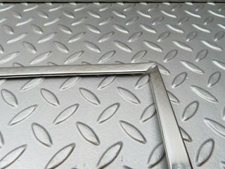 S123 Wagon door chrome window frame front left used OEM